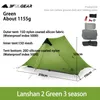 Tält och skyddsrum Lanshan 2 3F Ul Gear Person 1 Outdoor Ultralight Camping Tent 3 Säsong 4 Professional 15D Silnylon Rodless 230815