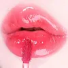 Lip Gloss Love Heart Mirror Wasser rosa wasserdichte dauerhafte Tasse sexy rote flüssige Lippenstift Make-up für Frauen Korea Kosmetik