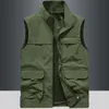 Herenvesten Zomervest Heren Buiten Gilets P ography Campingjas Man Mannelijke Bovenkleding Tool Luxe Mouwloos Werk Zip-jack 230815