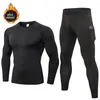 Sets Sets Men Compression Sportswear más Folletos de ropa deportiva Traje de camisa Jogging Gym Fitness Joggers Rashguard