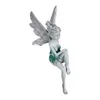 Dekorativa föremål Fairies for Fairy Garden Miniature Figur Ornament Harts Staty Tiny Sitting Angel Decorations 230815