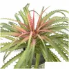 Decorative Flowers Wreaths Large Artificial Air Pineapple Succent Plant Tillandsia Plastic Green Leaf Home Shop Floral Decor Drop De Dh8Ea