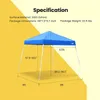Tents and Shelters VIVOHOME Slant Leg Outdoor Easy Up Canopy Party Tent Blue 8 x ft 230815