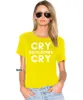 Men's T Shirts Men Tshirt Funny Cry Developers Distressed Shirt And Sticker For QA Engineers Classic Women T-Shirt Tees Top