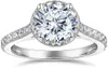 2CT Wedding Ring Pass Diamond Tester D Color VVS1 Moissanite Luxury Engagement Lab Grown Diamond Rings