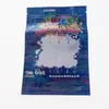 Aangepaste Dank Mylar-zakverpakking 500 mg Totaal 710 Pakket Rood Groen Blauw Paarse kleuren Hoghf