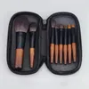 Инструменты для макияжа o 8pcs мини -кисти с бесплатной сумкой для волос животных косметические порошковые фундамента.