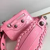 balencig 5A sac cagole qualité Neo Femmes B ville Moto sacs à bandoulière de luxe Designers Véritable cuir bandoulière portefeuille d'embrayage porte-monnaie Cool Classique le sacs à main 2 si