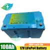 Solar LiFePo4 Battery 12V 100Ah For RV Golf Cart Long-life Energy Storage lithium battery+ 10A charger