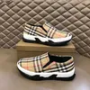 Check Leather and Suede Sneakers Luxury Brand Casual Shoes Designer Vintage Classic plaid Sneaker Fashion Men's and women's trainer