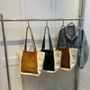 Totes Retro weiches Faux Wildleder Große Handtasche für Frauen Winter Plüsch hohe Kapazität FrauenhandbagstHandbagsStore Frauen