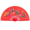 Dekorativa figurer Kinesiska fan för Chi Martial Arts Dragon Plastic Handheld Fol