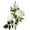 Decorative Flowers Delicate Simulation Roses Realistic UV-resistant Fake Flower Floral Arrangement Preserved