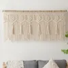 Tapestries Hand-woven Macrame Cotton Door Curtain Tapestry Wall Hanging Art Tapestry Boho Decoration Bohemia Wedding Backdrop Tapestry Gift 230816