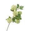 Dekorativa blommor avancerad 5 huvud hortensia konstgjorda blommor siden snöboll bröllopsarrangemang hem konst landskapsarkitektur