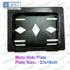 European Moto Stealth Protect de matrícula de matrícula de la placa de ocultación de la motocicleta Control remoto2844241265Y