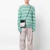 Men's Sweaters Korean Fashion Striped Patchwork Mohair Knitted Sweaters Retro Mens Oversized Knitwears Y2k Harajuku Female Round Neck Sweaters J230806