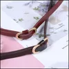 Belts Ring For Women Fashion Dress Jeans Belt Pu Leather Metal Buckle Heart Pin Waist Lady Girls Leisure Waistband Drop Delivery Acces Dhvem