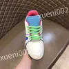 2023 Nieuwe hete luxe designer sneakers dames schoenen klassieke kalfsleer sneakers casual stijl lederen trainers veter sport trein schoenen maat 39-44 rd1011