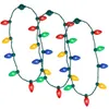 L Décorations de Noël Collier lumineux citrouille Lumières d'Halloween Lanterne Jack O avec modes clignotants pour cadeaux de fête