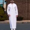 Etniska kläder muslimska mode islamiska män jubba thobes arabiska marockanska kaftan abaya vita långa kläder eid ramadan bönklänning blus