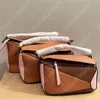 3 storlekar Fashion Cross Body Påsar för kvinnliga pusseldesigners Luxury Totes Leather Handväskor Loe axelväska Crossbody Pures Geometry Handväska