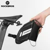 Panniers Bags Rockbros 15L Bisiklet Torbası Su Kurtlayıcı Dayanıklı Yansıtıcı MTB Yol Bisiklet Şişe Cep Aksesuarları 230815