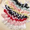 Dog Collars Fashion Lace Stitching Pet Cat Collar Saliva Towel Cute Bow Decoration Gold And Silver Small Bell