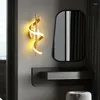 Vägglampa moderna led lampor kreativa pendelljus sovrum sängljus nordisk hängande sconce vardagsrum bakgrundsdekor