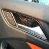 Car styling Stickers Carbon Fiber Interior door inside door bowl panel wrist cover trim for Audi A3 A4 A5 A6 A7 Q3 Q5 Q7 B6 Access2088