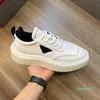 2023-Perfect White Black Lifestyle Walking Striped Skateboard Shoes Macro Re-Nylon & Brushed Leather Comfort Man Outdoor Casual Flats