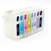 9 pcs/set, Empty T0961-T0969 Refillable ink cartridge with auto reset chip for Epson stylus photo R2880 printer