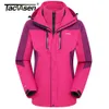 Damesjacks Tacvasen 3in1 Snow Ski Jacket Winterlagen Waterbestendige winddichte thermische warme wandeling Fleece Parka Windscheper 230815