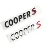 Para Mini Cooper S traseiro traseiro Letters Font Logo Badge Sticker Auto -Tailgate Coopers Placa de nome Decalques decorativos Acessórios202b