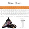 Men's Child's Dress Boots Sports High-top Soccer Shoes FG/TF Grass Anti-Slip Training Cleats Football Futsal Sneaker Foo 97e4