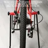 Bilbilar Racks Mountain Road Bike Triangle Vertical Foldble Stand Accessories Support för att justera rengöring av reparation av cykel 230815