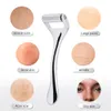 Other Massage Items Vibrators Face Massager Zinc Alloy Derma Roller Painless Micropin Skincare Manual Beauty Tool Wrinkle Remover 230815