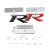 3D Metal RR Logo Emblem Badge Nakładki przednie tylne naklejki samochodowe do Honda RR Civic Mugen Accord Crv City HRV Styling287f