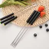 Set di stoviglie da 6 pezzi Frutta Frutta Frutta Fork Decorazione Forks Set di cioccolato Immersione squisita strumento da cucina in acciaio inossidabile.