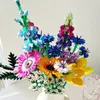 Arquitectura DIY House Eternal Artificial Chrysanthemum Flower Decoración del hogar Buque de construcción Wildflower Brouquet Bouquet Girl Birthday Gift Toys for Children 230815