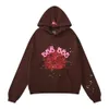 مصمم هوديس الرجل الرجل المطرز عن العنكبوت ويب ويب للبلوزات ركضين شحمة Red Sp5der Young Thug 55555 Hoodies Angel Men Hoodie سحب جودة عالية