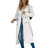 Women's Trench Coat Double Breasted Jacket Designer Overcoat Windbreaker Maxi Long Fashion Street Ytterkläder 230815