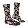 Herrstrumpor Day of the Dead Skull Mexikansk unisex vår sommar Autumn Winter Happy Street Crazy Sock