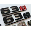 Chrome Black Letters Nummer Trunk Abzeichen Embleme Embleme Abzeichen Aufkleber für Mercedes Benz W166 C292 SUV GLE63S GLE63 S AMG242Q