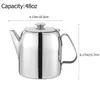 Juegos de vajilla Tetera de acero inoxidable Desktop Kettle Home Office Many Parner Hogar modernos