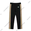 24SS Mens Hosen Designer Sweatpant Männer 3m reflektierende Gurtspeise Hose Jogginghosen Mann bequemer atmungsaktiver Seitenstreifen Druck lange Hose