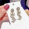 2024 Fashion Women Designer Earrings Ear Stud Brand 18K Gold Plated Designers Geometry Letters Crystal Earring Wedding Party Jewerlry Classic Style