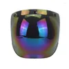 Motorcykelhjälmar bubbla visir för hjälm 3/4 Jet Sheild Universal Flip Up Lens Face Shield Mask Retro