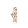 Bandringen Luxe mode Royal Crown Ring Simple Dainty 925 Sterling Sier Diamond Copper Womens Betrokkenheid Joodse drop levering Jewel Dhwxi