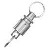 Zelte und Schutzhütten Schnellfreisetzungen Open Keychain Legierungauto Tasten Haken Universal Rotary Schnalle Abnehmbarer Schlüsselring Haltbarer E56d 230815